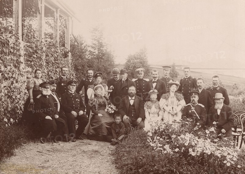 L.K. Telyakovsky - Governor-General of Yenisei province with his family and guests at...1890. Creator: Unknown.