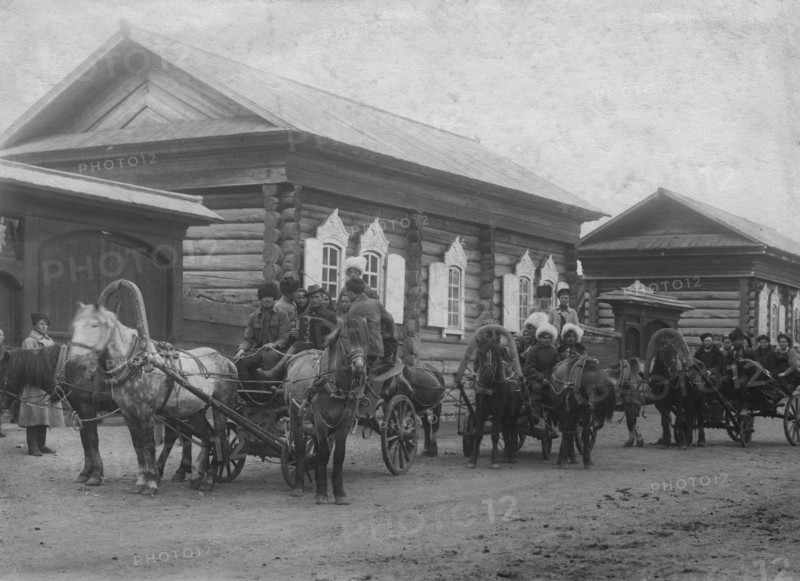 Holiday festivities, 1900. Creator: Unknown.