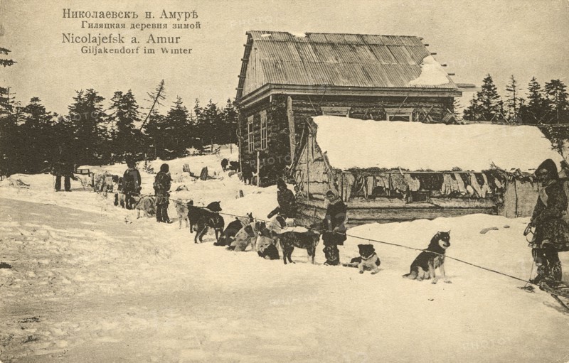 The city of Nikolaevsk-on-Amur. Gilyatskaya village in winter, 1900. Creator: Unknown.