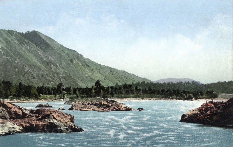 Manzherok Rapid on the Katun River, 1911-1913. Creator: Sergei Ivanovich Borisov.
