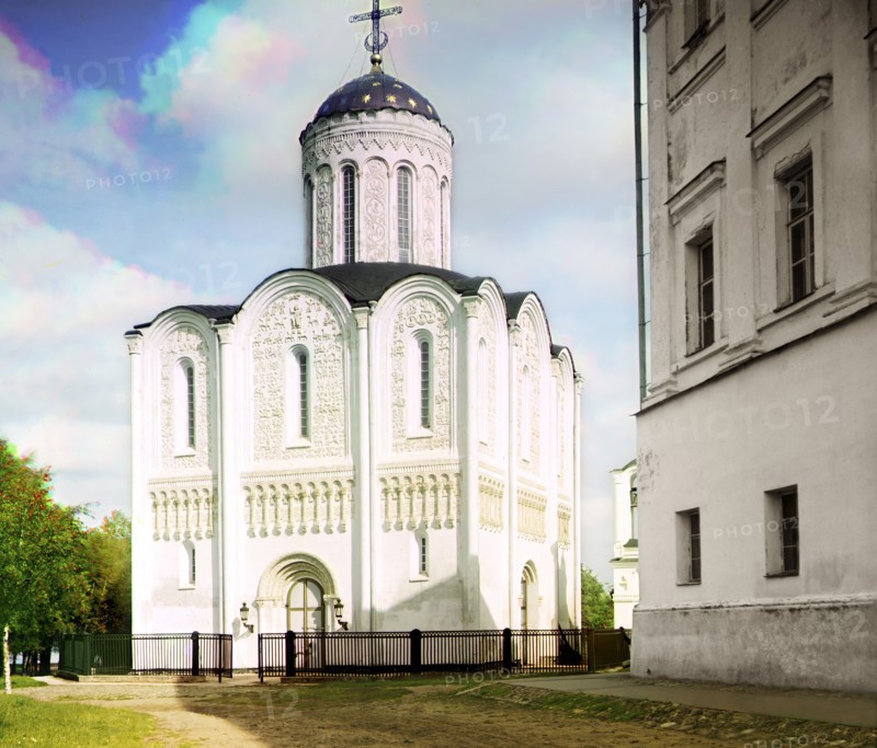 Dmitrievsky Cathedral, Vladimir, 1911. Creator: Sergey Mikhaylovich Prokudin-Gorsky.