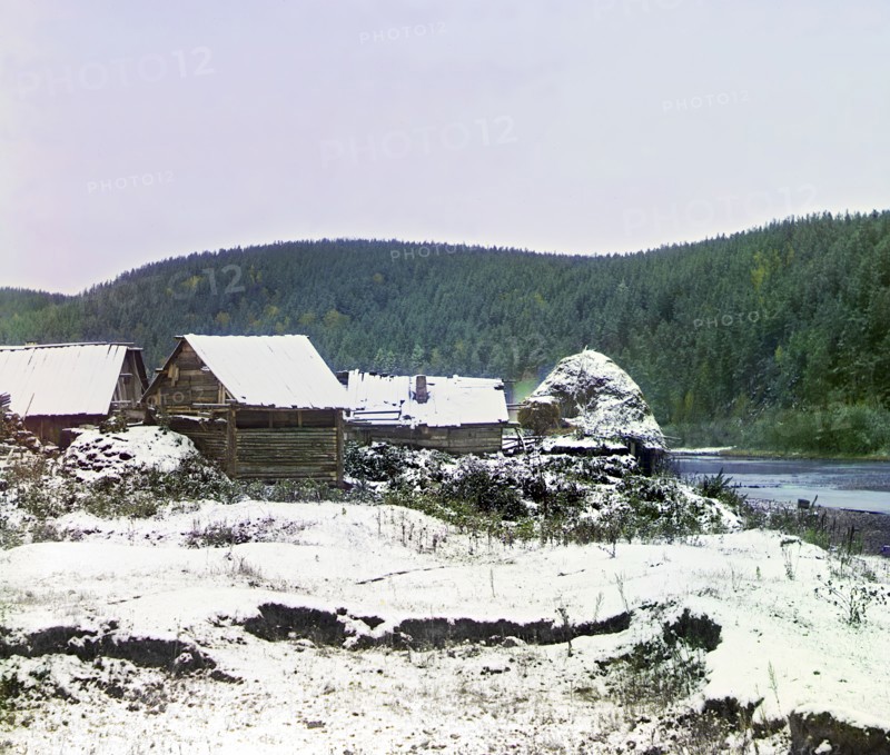 Near the Viazovaia Station of the Samara-Zlatoust Railway, September 12, 1909, 1910. Creator: Sergey Mikhaylovich Prokudin-Gorsky.