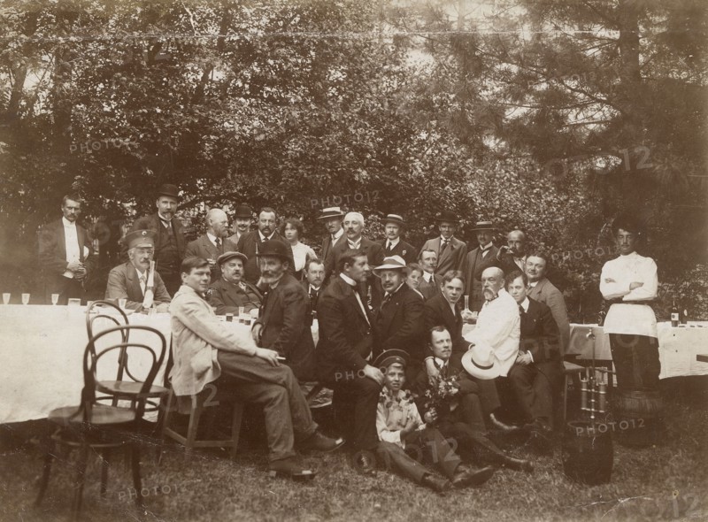 The Family of Irkutsk Merchant Belogorov at a Picnic., 1910-1919. Creator: Unknown.