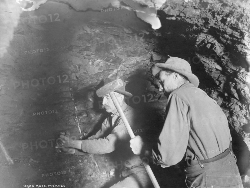 Hard rock miners, 1916. Creator: Unknown.
