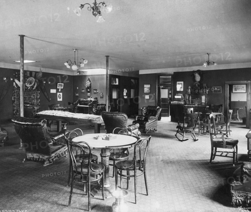 Tanana Club House interior, 1916. Creator: Unknown.