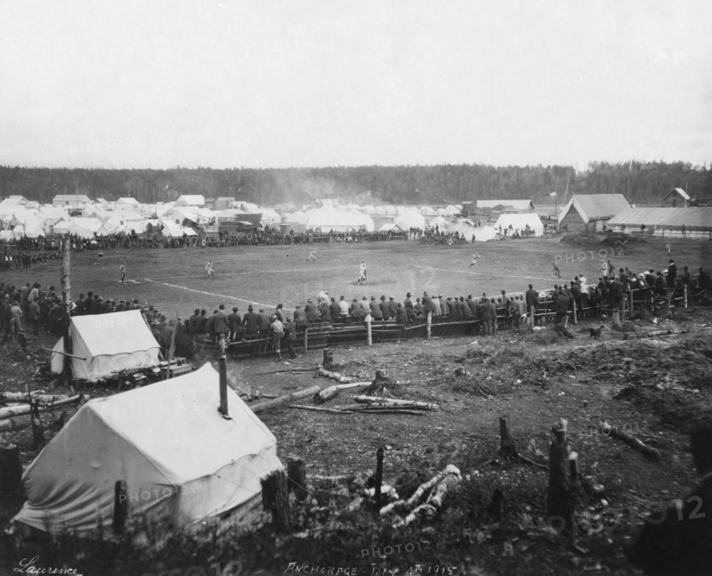 Baseball game, 1915. Creator: Unknown.