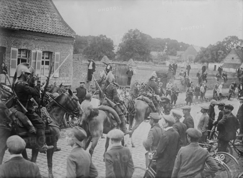 Uhlan prisoners near Douai, between c1914 and c1915. Creator: Bain News Service.
