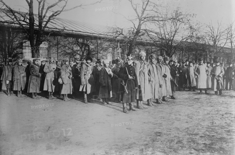 Siberian prisoners of Germans in Lodz, between 1914 and c1915. Creator: Bain News Service.