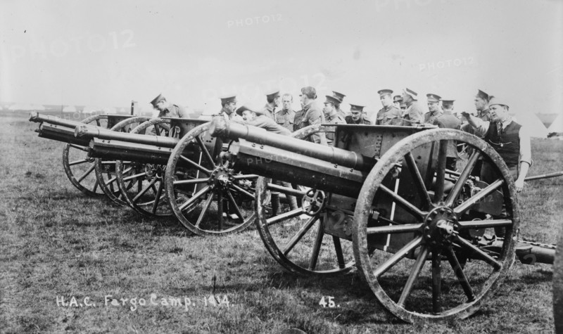 Recruits, Aldershot, H.A.C. Fargo Camp. 1914, 1914. Creator: Bain News Service.