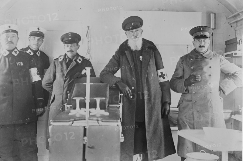 Staff of Kaiserin's Hospital train, Dr. Israels, between c1914 and c1915. Creator: Bain News Service.