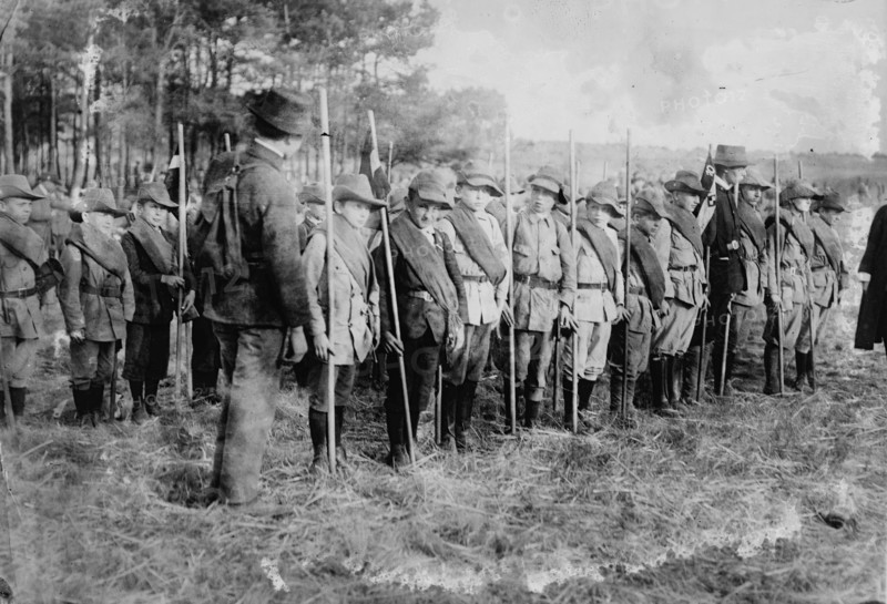 Training German boys for army, between 1914 and c1915. Creator: Bain News Service.