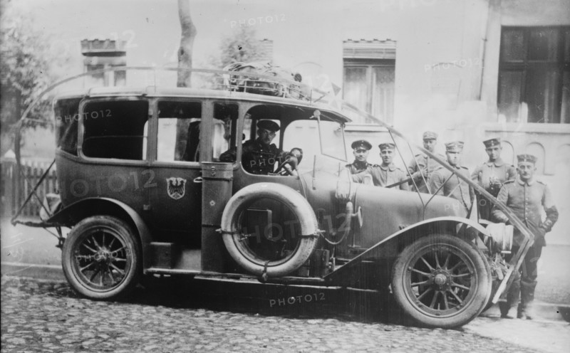 German Army auto with wire cutter, between c1914 and c1915. Creator: Bain News Service.