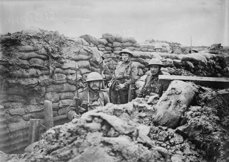 France - in a front line trench, 1917. Creator: Bain News Service.