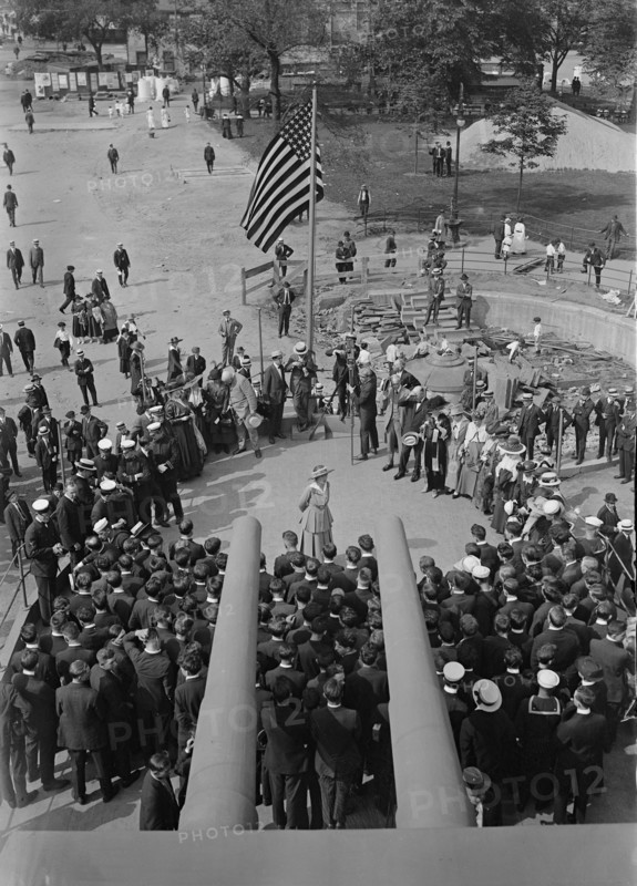 Recruits on U.S.S. Recruit, 1917. Creator: Bain News Service.