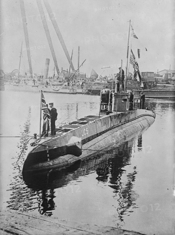 Captured German mine-layer, 1916. Creator: Bain News Service.