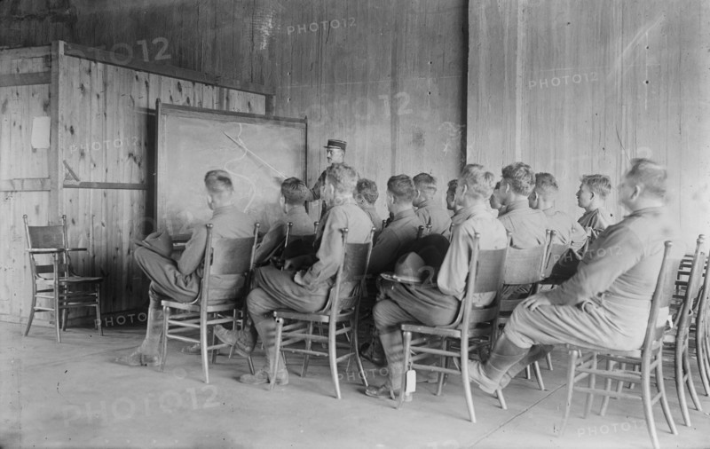 Lt. Paul Montariol & class, 30 Jul 1917. Creator: Bain News Service.