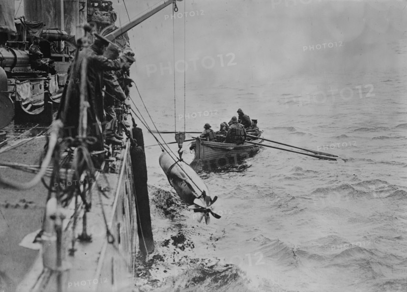 British torpedo after practice run, between c1915 and c1920. Creator: Bain News Service.