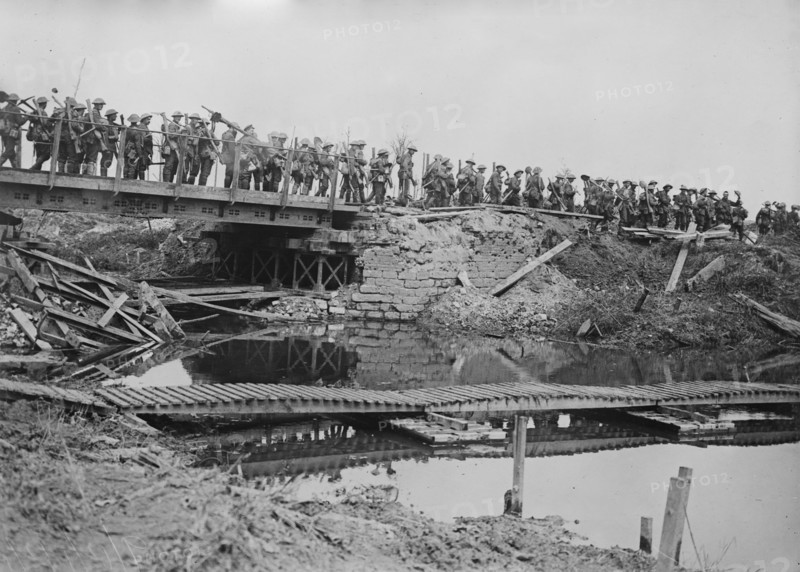 British military bridge, Flanders, 5 Aug 1917. Creator: Bain News Service.