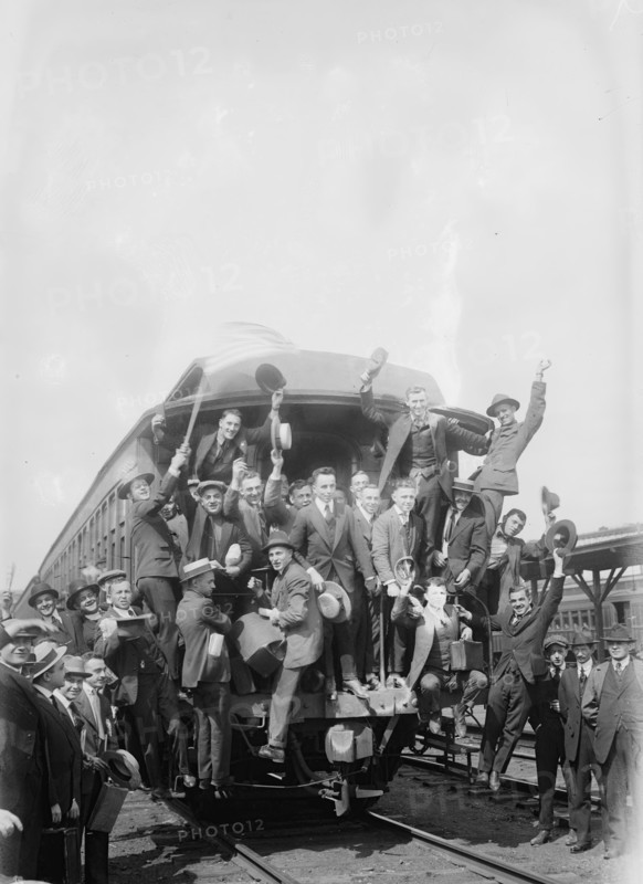 Going to Yaphank, between c1915 and c1920. Creator: Bain News Service.