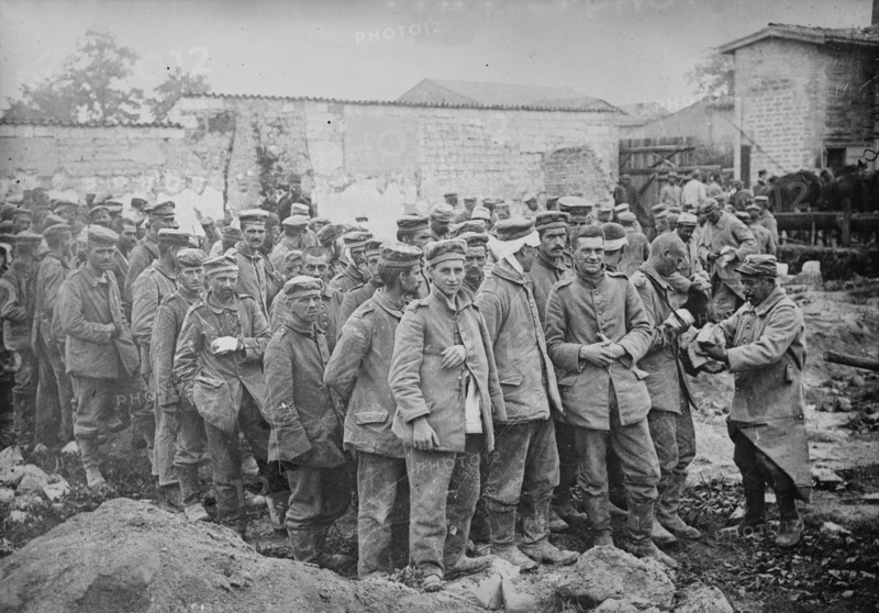 German prisoners, France, between c1915 and 1918. Creator: Bain News Service.