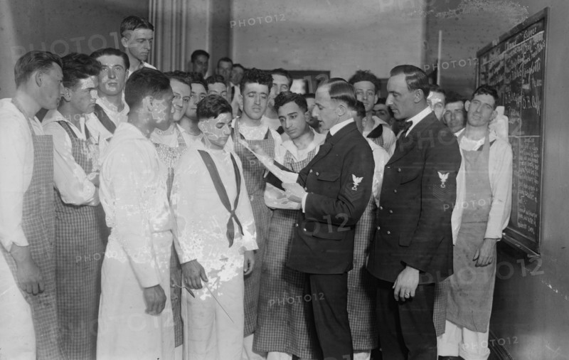 Lecturing naval cooks, between c1915 and 1918. Creator: Bain News Service.