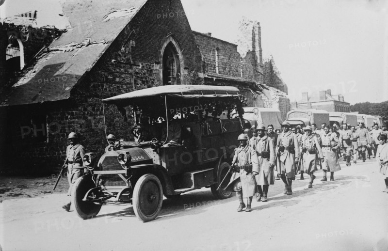 British funeral, Cugny, between c1915 and c1920. Creator: Bain News Service.
