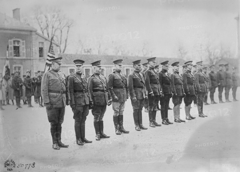 Decorated American generals, 14 Jan 1919. Creator: Bain News Service.