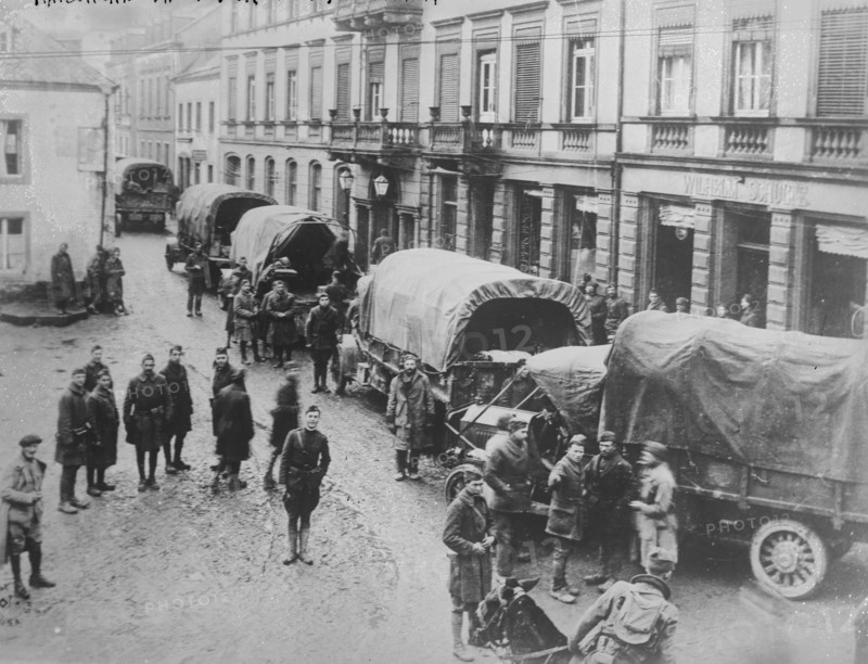 American Trucks, Kylburg [i.e. Kyllburg], Germany, 4 Dec 1919. Creator: Bain News Service.