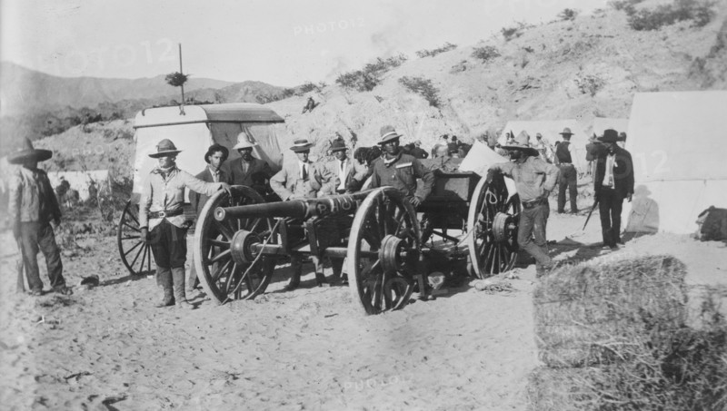 Cannon made by rebels now in use near Juarez, between c1910 and c1915. Creator: Bain News Service.