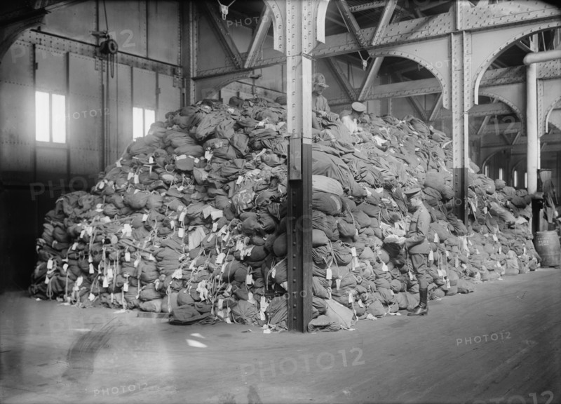 Soldiers' bags astray, 1919. Creator: Bain News Service.