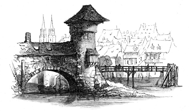 Old bridge, Nuremberg, 1864. Creator: Unknown.