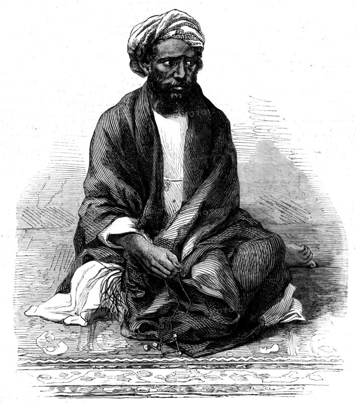 Indian rebel, Zahoor-ool-Hoosein, recently captured, 1862. Creator: Unknown.