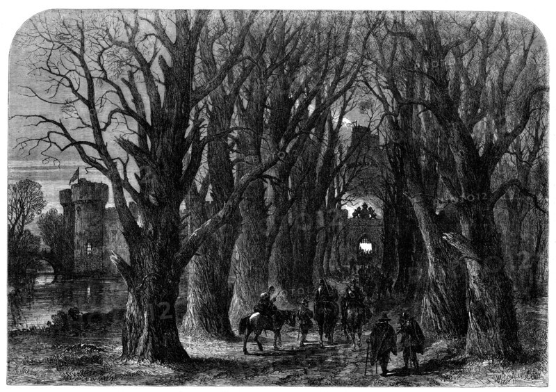 The Return, (see "The Roundhead's Parole") - drawn by Samuel Read, 1864, Creator: Mason Jackson.