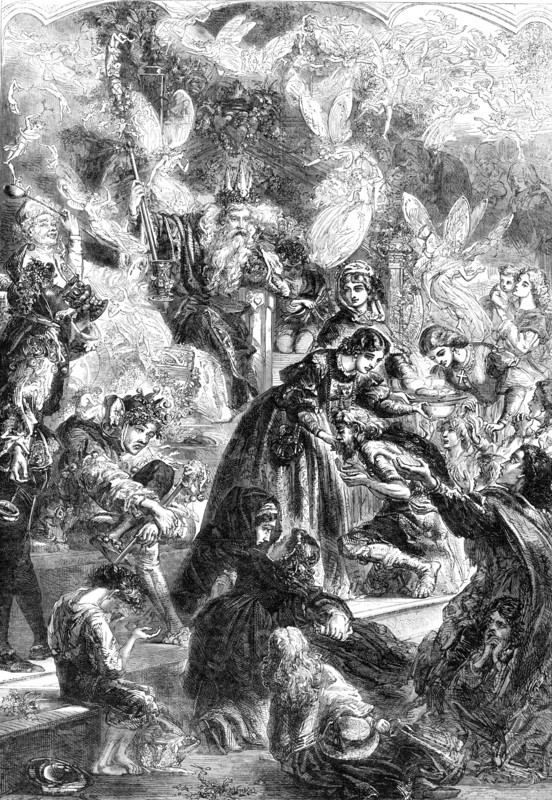 King Cheer - drawn by James Godwin, 1864. Creator: Mason Jackson.