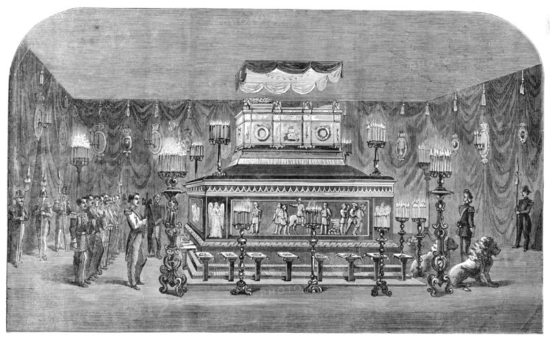 Lying in State of the Remains of the late King of Denmark..., Copenhagen, 1864. Creator: Unknown.