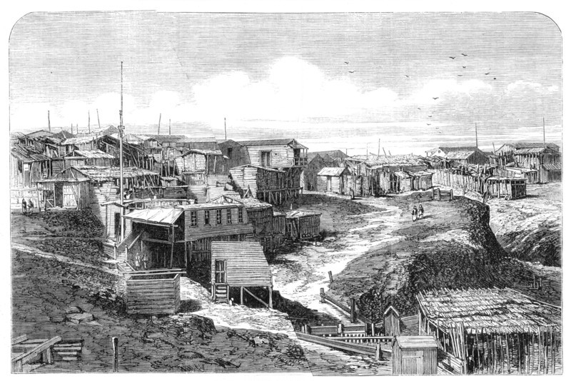 Chinese quarter of the Chincha Islands, 1864. Creator: Unknown.