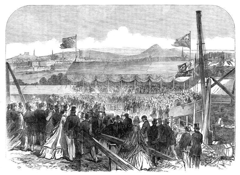 Laying the Foundation-Stone of the Fettes College, Edinburgh, 1864. Creator: Unknown.