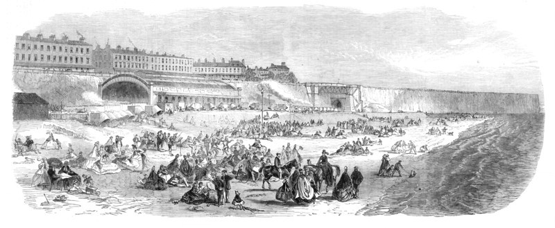 The Ramsgate Station of the East Kent (London, Chatham, and Dover) Railway, 1864. Creator: Unknown.