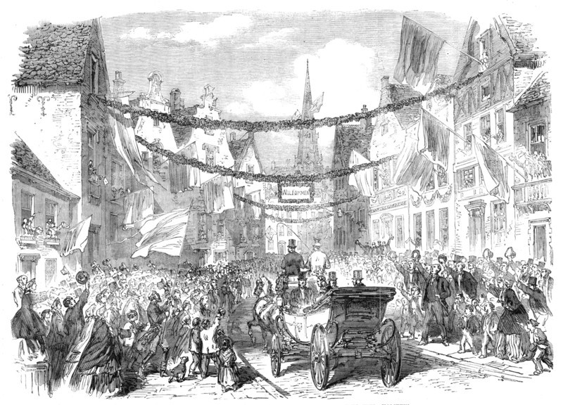 The Schleswig-Holstein Difficulty: triumphal entry of Prince Frederick..., Holstein, 1864. Creator: Unknown.