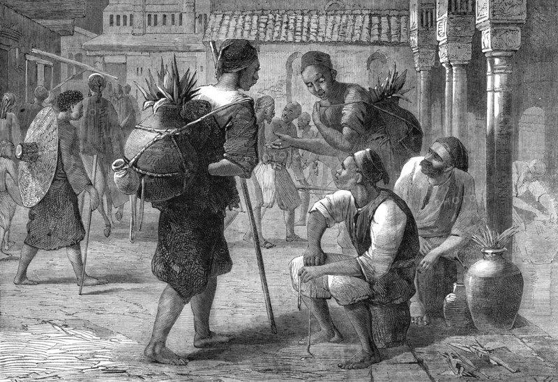 Tunis water-carriers, 1864. Creator: Joseph Austin Benwell.