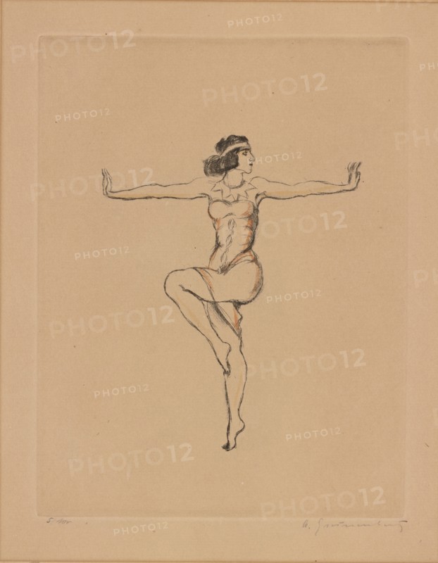 Vera Fokina in the Ballet Cléopâtre by Michel Fokine, ca 1920-1925.