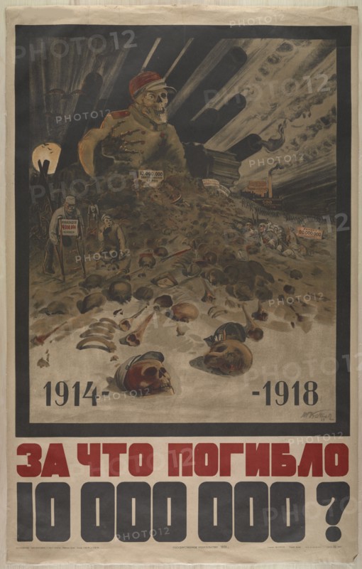 Why were 10,000,000 men killed from 1914-1918?, 1929.