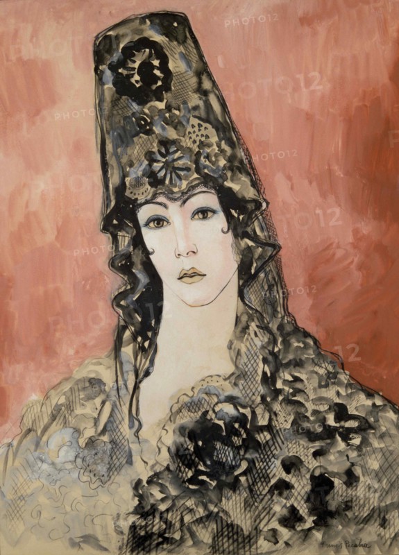Andalouse (Espagnole à la mantille), 1923-1925.
