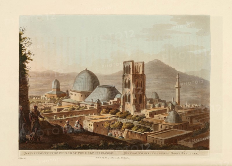 Jerusalem with the Church of the Holy Sepulchre, 1803. Creator: Mayer, Luigi (1755-1803).