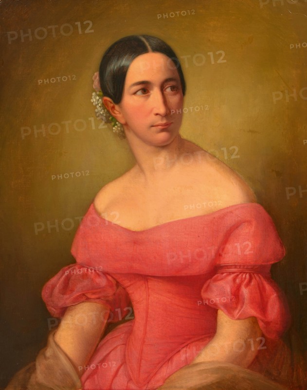 Portrait of the opera singer Giulia Grisi (1811-1869). Creator: Hayez, Francesco (1791-1882).