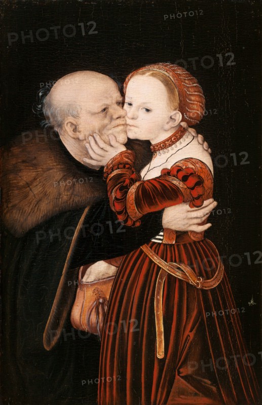 The Ill matched Couple, ca 1530. Creator: Cranach, Lucas, the Elder (1472-1553).