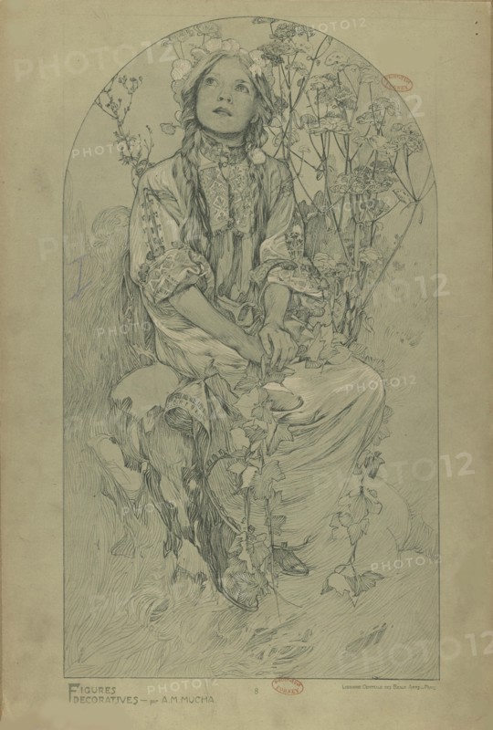 Figures décoratives, 1902. Creator: Mucha, Alfons Marie (1860-1939).