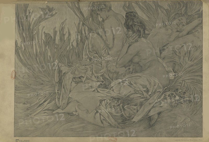 Figures décoratives, 1902. Creator: Mucha, Alfons Marie (1860-1939).