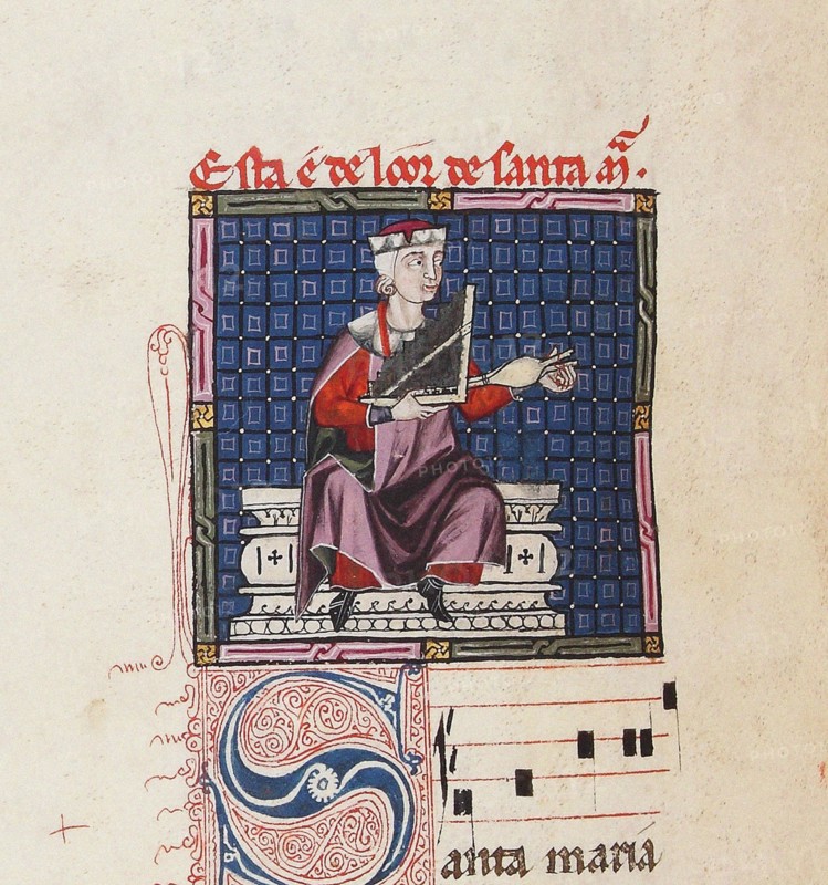 Illustration from the codex of the Cantigas de Santa Maria, c. 1280. Creator: Anonymous.