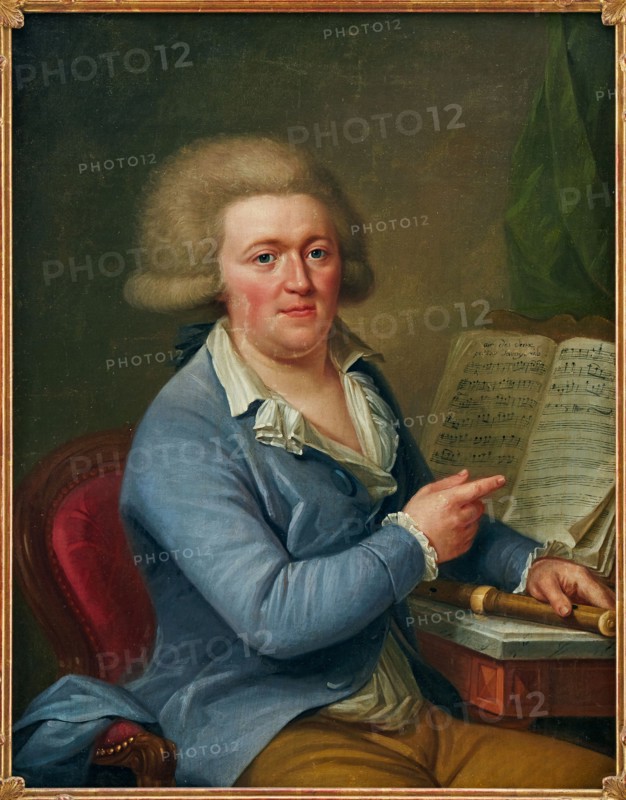 Portrait of the composer Francesco Antonio Uttini (1723-1795) , 1780. Creator: Wertmüller, Adolf Ulrik (1751-1811).